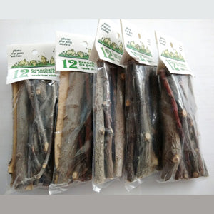 Apple Tree Sticks Thin to Medium  6 Long 12 Pack - 6 Packs for the Price of 5