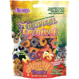 Tropical Carnival Hoops with Honey and Berry Treat 3 oz. - F.M. Browns