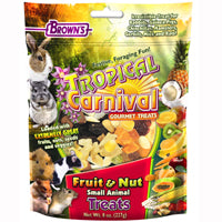 Tropical Carnival Gourmet Fruit and Nut Small Animal Treats 8 oz. - F.M. Browns