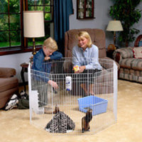 Small Animal 8-Panel Exercise Play Pen - Marshall Pet Products
