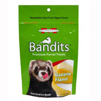 Bandits Ferret Treats - Banana Flavour  - 3 oz. - Marshall Pet Products