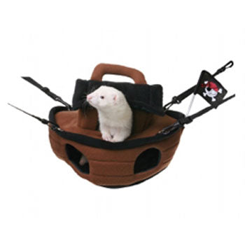 Pirate Ship with Free Jolly Rogers Flag - Marshall Pet Products