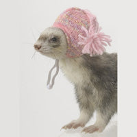 Pink Knit Braided Cap - Marshall Ferret Fashions Headwear