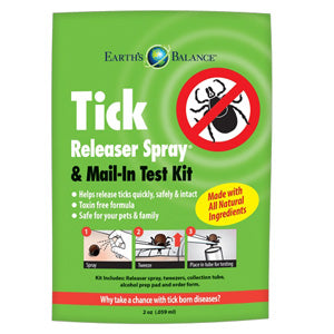 Tick Releaser Spray and Mail-In Test Kit (Marshall Pet-Earth Balance)