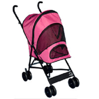 Travel-Lite Pet Stroller - Colour - Pink by Pet Gear