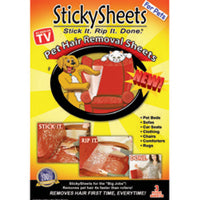 Sticky Sheets Pet Hair Removal System - AS SEEN ON The View - Reg Price $9.95