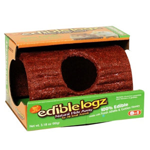 Wild Harvest 3 In 1 Edible Logz Hideaway for Small Animals - 240 gram